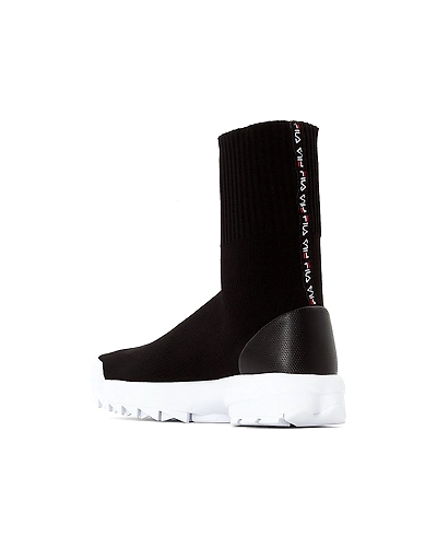 FILA Disruptor Black Womens Sockboot (IN-46964)-6.5-Black-2