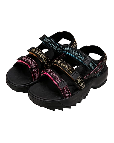 FILA Disruptor SD Pipe Black Womens Sandals (IN-77115)-6.5-Black-2