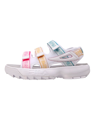 FILA Disruptor SD Pipe White Womens Sandals (IN-90518)-White-2.5-1