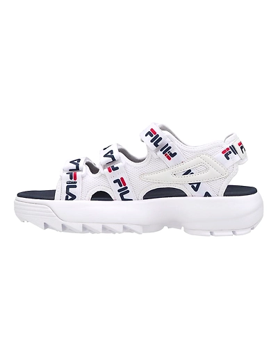 FILA Disruptor SD Tapey Tape White Womens Sandals (IN-39697)-4-White-1