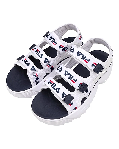 FILA Disruptor SD Tapey Tape White Womens Sandals (IN-39697)-4-White-2