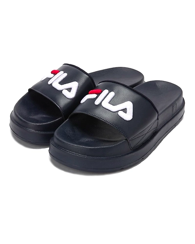 FILA Drifter Jacked Up Navy Womens Slippers (IN-78795)-3-Navy-1