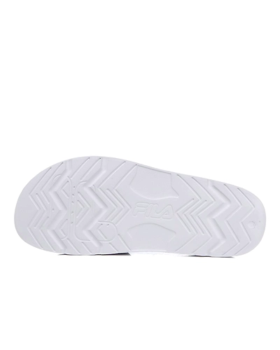 FILA Drifter Jacked Up Stripe White Womens Slippers (IN-27416)-White-2.5-2