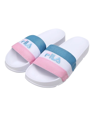 FILA Drifter Mesh White Womens Slippers (IN-43643)-5-White-2