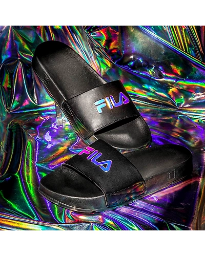 FILA Drifter Prism Black Womens Slippers (IN-43401)-IN-43401-3
