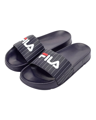 FILA Drifter Stripes Navy Womens Slippers (IN-50964)-5.5-Navy-1