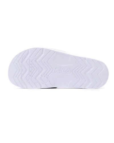 FILA Drifter Stripes White Womens Slippers (IN-34324)-4-White-2