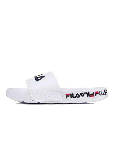 FILA Drifter Tapey Tape White Womens Slippers (IN-31878)-3.5-White-1