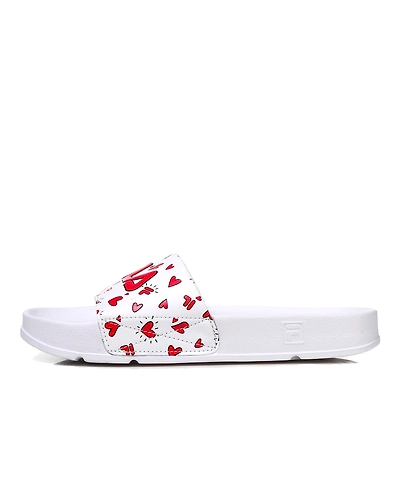 FILA Drifter V-DAY White Womens Slippers (IN-14982)-5-White-2