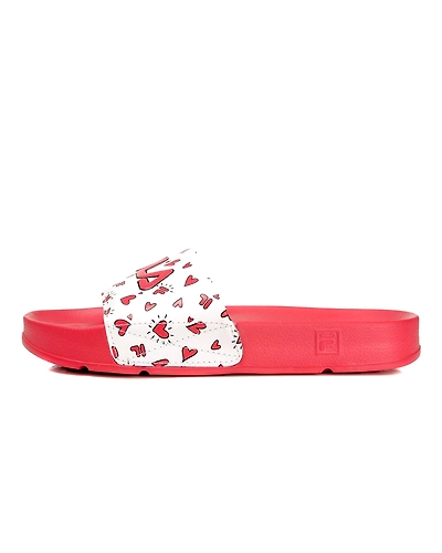FILA Drifter V-DAY White Womens Slippers (IN-50066)-4-White-2