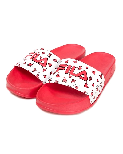 FILA Drifter V-DAY White Womens Slippers (IN-50066)-4.5-White-1