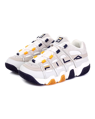 FILA Fila Barricade Extreme 97 Two Block White Womens Trainers (IN-78831)-6-White-2