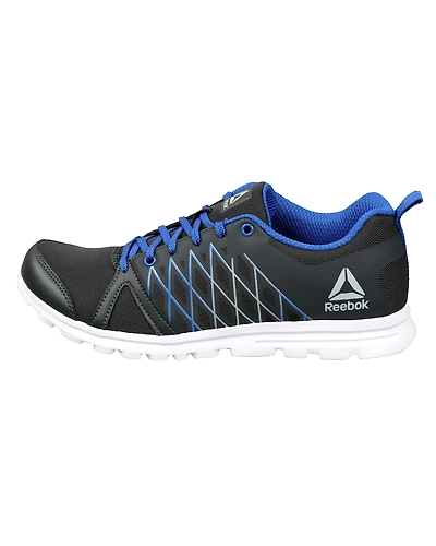MEN'S REEBOK RUNNING PULSE RUN XTREME LP SHOES-GRAVEL/ AWESOME BLUE-11-1