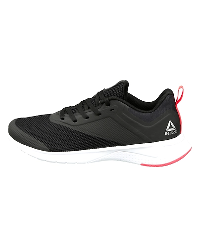 WOMEN'S REEBOK RUNNING PRINT LITE RUSH 2.0 SHOES-BLACK/GREY/WHT/ROSE-4-1