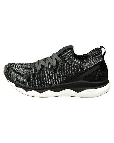 MEN'S REEBOK RUNNING FLOATRIDE RS ULTK SHOES-BLACK/GRN/PRCHMNT/GUM/GRY-9-1