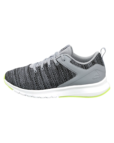 MEN'S REEBOK RUNNING PRINT LUX SHOES-GREY/WHITE/LIME/BLACK-10-1
