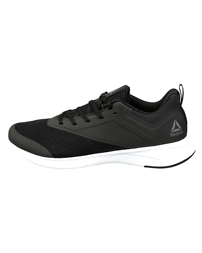 MEN'S REEBOK RUNNING PRINT LITE RUSH 2.0 SHOES-BLACK/GREY/WHITE-7-1