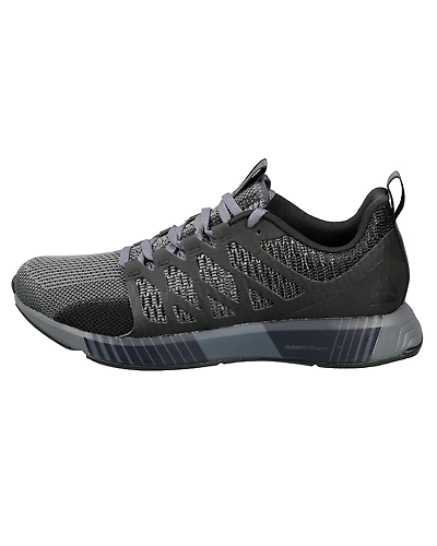 MEN'S REEBOK RUNNING FUSION FLEXWEAVE CAGE SHOES-BLACK/TRUE GREY-8-1