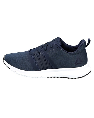 MEN'S REEBOK RUNNING PRINT LITE RUSH SHOES-NAVY/BLACK/SKULL GREY/WHT-11-1