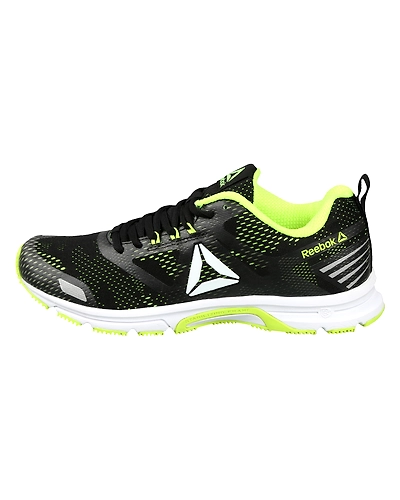 MEN'S REEBOK AHARY RUNNER SHOES-BLACK/SOLAR YELLOW-6-1