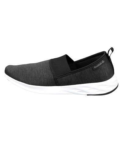 MEN'S REEBOK WALKING ASTRORIDE SLIP-ONS-8-BLACK/COLD GREY/WHITE-1