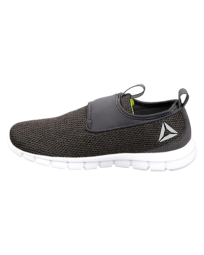 MEN'S REEBOK TREAD WALK LITE SLIP-ONS-10-ASH GREY/BLACK-1