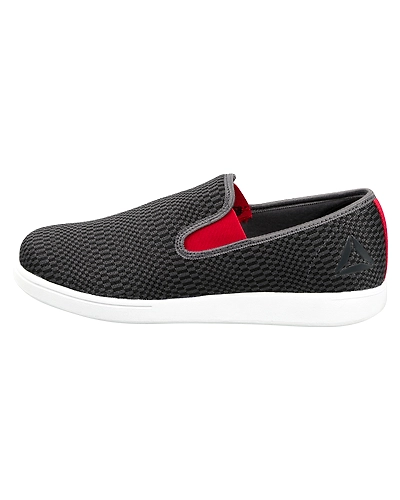 MEN'S REEBOK WALKING TREAD SMOOTH SLIP-ONS-ASH GREY/RICH MAGMA-11-1