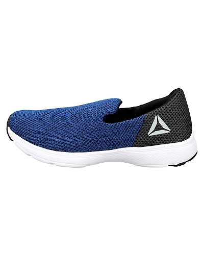 MEN'S REEBOK ZEAL WALK SLIP-ONS-BLUE/GREY/BLACK-6-1