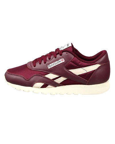 MEN'S REEBOK CLASSICS NYLON MU SHOES-MAROON/PAPERWHITE/TRUE GR-8-1