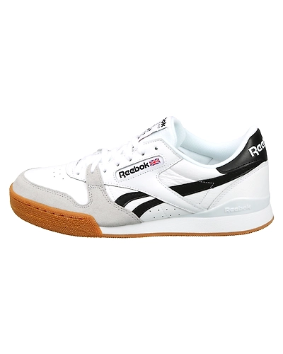 MEN'S REEBOK CLASSICS TENNIS PHASE 1 PRO MU SHOES-GUM-WHITE/BLACK/SNOWY GRY-11-1