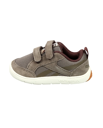 INFANTS' REEBOK CLASSICS VENTUREFLEX CHASE II SHOES-TERRAIN GREY/ARMY GREEN-3.5-1