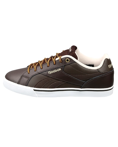 MEN'S REEBOK CLASSICS ROYAL COMPLETE CLN 2LW SHOES-8-DARK BROW/STUCO/WHT/KHAKI-1