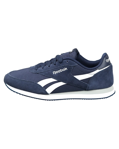 MEN'S REEBOK CLASSICS ROYAL CL JOGGER 2 SHOES-COLL NAVY/WHITE/GREY-9-1