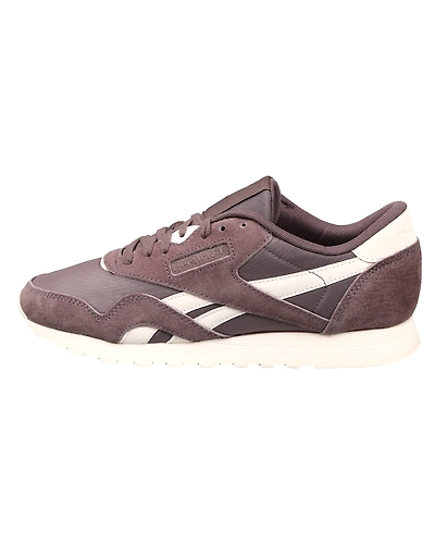 WOMEN'S REEBOK CLASSICS NYLON SHOES-ALMOST GREY/PALE PINK-6-1