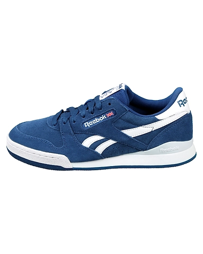 MEN'S REEBOK CLASSICS TENNIS PHASE 1 PRO MU SHOES-BUNKER BLUE/WHITE-9-1