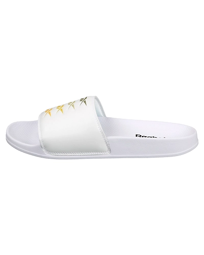 UNISEX REEBOK CLASSICS SLIDES-WHITE/CONAVY/RADRED-8-1