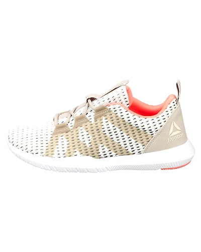 WOMEN'S REEBOK TRAINING REAGO PULSE SHOES-CHALK/SAND/PINK/WHITE-3-1