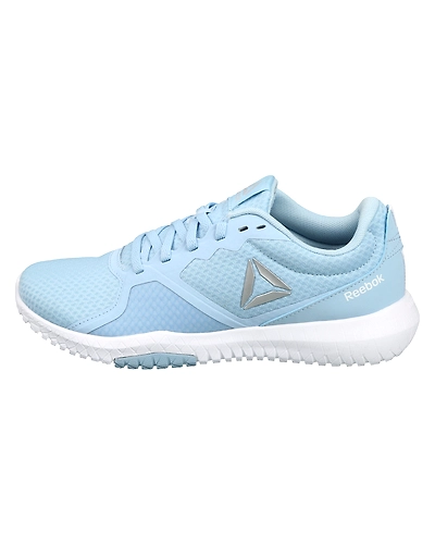 WOMEN'S REEBOK TRAINING FLEXAGON FORCE SHOES-5-DENIM/WHITE/SILVER/GREY-1