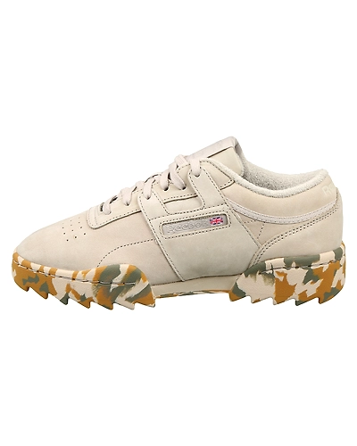WOMEN'S REEBOK CLASSICS WORKOUT RIPPLE OG SHOES-7-LIGHTSAND/GREEN/BROWN-1