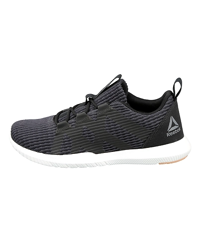 WOMEN'S REEBOK TRAINING REAGO PULSE SHOES-COAL/BLACK/TAN/GREY-3-1