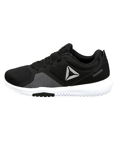 WOMEN'S REEBOK TRAINING FLEXAGON FORCE SHOES-7-BLACK/WHITE/TRUE GREY-1