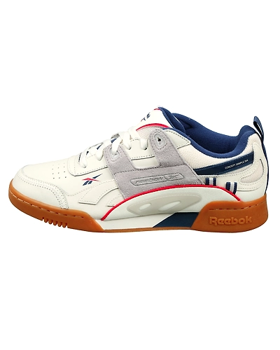 UNISEX REEBOK CLASSICS PLUS ATI 90S SHOES-CHALK/GREY/WASHEDBLUE/RED-10-1