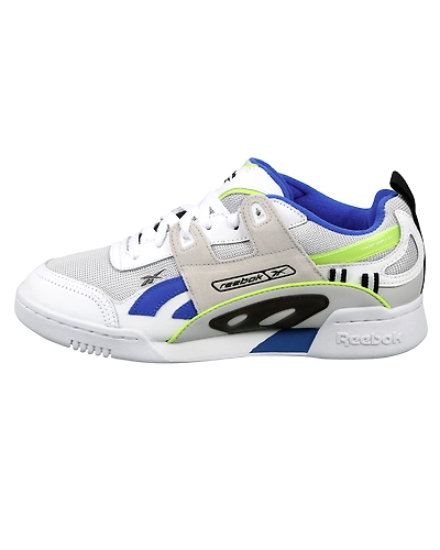 UNISEX REEBOK CLASSICS WORKOUT PLUS ATI 90S SHOES-WHITE/BLACK/NEON LIME-9-1