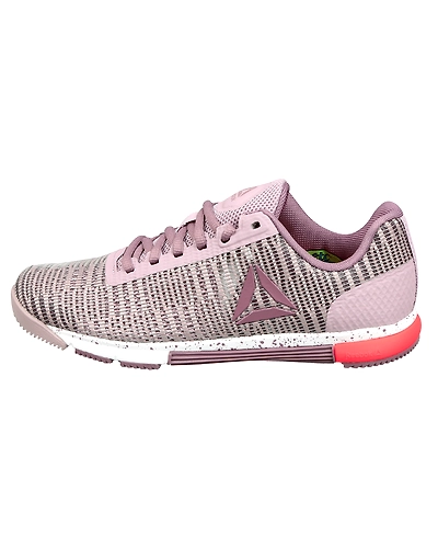 WOMEN'S REEBOK CROSSFIT SPEED TRAINING FLEXWEAVE SHOES-LILAC/ORCHID/WHT/RED-4-1