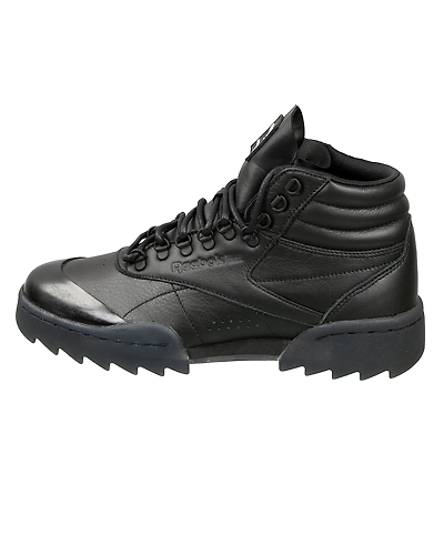 WOMEN'S CLASSICS REEBOK X GIGI HADID FREESTYLE HI NOVA RIPPLE SHOES-BLACK/SOLAR GOLD/WHITE-5-1