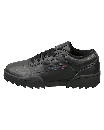 UNISEX REEBOK CLASSICS WORKOUT RIPPLE OG SHOES-BLACK/GRAPHITE/RED-8-1