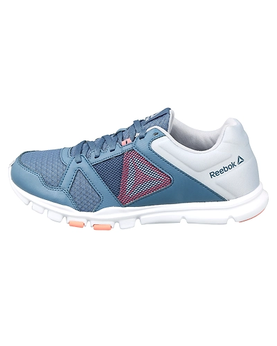 WOMEN'S REEBOK YOURFLEX TRAINETTE 10 MT SHOES-BLUE/GREY/PINK/WHITE-6-1