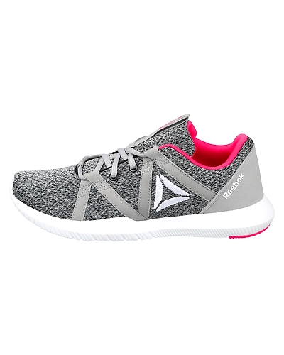 WOMEN'S REEBOK TRAINING REAGO ESSENTIAL SHOES-7-BLK/GREY/WHT/PINK-1