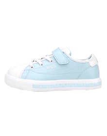 FILA Center Court S KD Blue Kids Canvas Shoes (IN-63230)- B