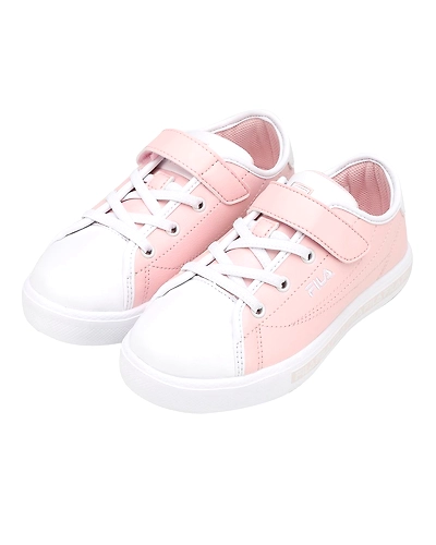 FILA Center Court S KD Pink Kids Canvas Shoes (IN-48245)- B-Pink-2.5-2